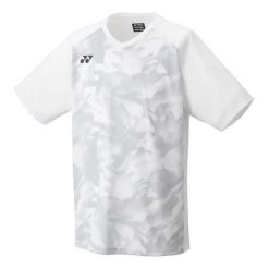 Koszulka Yonex. Białe koszulki sportowe męskie YONEX, l, bez wzorów, z materiału, bez kołnierzyka, bez ramiączek. Za 250.00 zł.