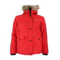 Parka narciarska dla dziewczynki Peak Mountain Falava. Czerwone kurtki i płaszcze dla dziewczynek Peak Mountain, bez wzorów, z poliesteru, długie, bez kaptura. Za 225.00 zł.