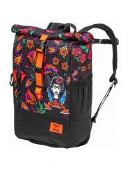 Plecak Holler Viva La Vida rolowany – czarny Meatfly. Brązowe plecaki damskie Meatfly, z aplikacjami, z materiału, biznesowe. Za 288.99 zł.