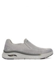 Skechers Sneakersy Arch Fit Crosser Slip-On Sports 205345/GRY Szary. Szare buty sportowe męskie Skechers, z materiału, bez zapięcia. Za 339.99 zł.