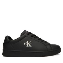 Sneakersy Calvin Klein. Czarne trampki i tenisówki chłopięce Calvin Klein, bez wzorów, bez zapięcia. Za 334.99 zł.