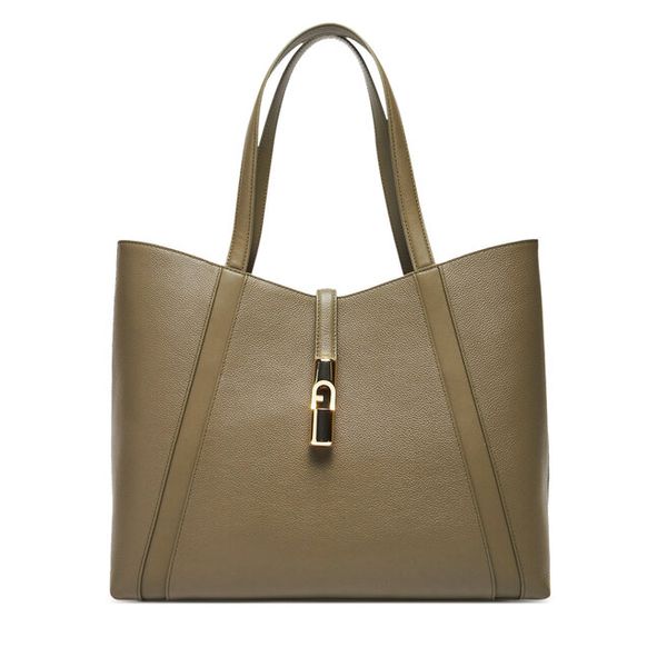 Torebka Furla. Zielone torebki do ręki damskie Furla, bez wzorów, klasyczne, bez dodatków. Za 1,509.00 zł.