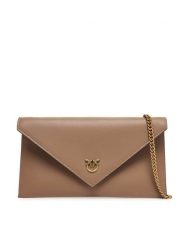 PINKO Torebka Flat Purse Mini AI 25-26 PCPL 105347 A0F1 Brązowy. Brązowe torebki do ręki damskie Pinko, bez wzorów, ze skóry, wizytowe, bez dodatków. Za 699.99 zł.