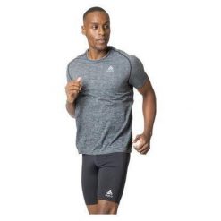 Koszulka męska Odlo T-shirt crew neck s/s ESSENTIAL SEAMLESS. Szare t-shirty męskie Odlo, m, bez wzorów, bez kołnierzyka. Za 176.92 zł.