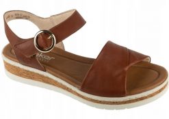 Rieker Rieker Sandals V4191-24 Brązowe 41. Brązowe sandały damskie Rieker, bez wzorów, bez obcasa, bez zapięcia. Za 258.69 zł.