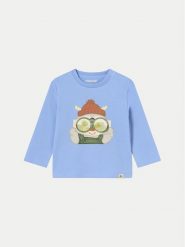 Mayoral Bluzka 2036 Błękitny Regular Fit. Niebieskie t-shirty dla chłopców Mayoral, bez wzorów, z bawełny, bez ramiączek. Za 59.99 zł.