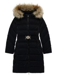 Guess Płaszcz zimowy J5BL19 W3080 Czarny Regular Fit. Czarne kurtki i płaszcze dla dziewczynek Guess, na zimę, z aplikacjami, z syntetyku, bez kaptura. Za 579.99 zł.