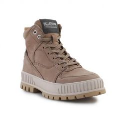 Buty do chodzenia damskie Palladium Pallashock Hi. Brązowe obuwie sportowe damskie Palladium, bez wzorów, z gumy, trekkingowe. Za 765.00 zł.
