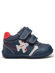 Geox Sneakersy B Elthan B. A B351PA 05410 C4245 Granatowy. Niebieskie buty sportowe chłopięce Geox, bez wzorów, ze skóry, bez zapięcia. Za 119.99 zł.