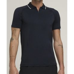 Koszulka męska Wilson Team Seamless Polo 2.0. Czarne koszulki polo męskie Wilson, m, bez wzorów, sportowe, bez ramiączek. Za 312.00 zł.