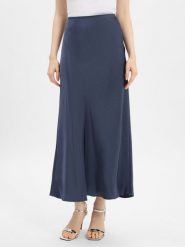 Neo Noir satynowa spódnica maxi - Vicky Kobiety niebieski, 36. Niebieskie spódnice damskie Neo Noir, bez wzorów, z satyny, eleganckie, maxi. Za 299.95 zł.