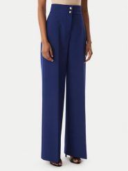 Maryley Spodnie materiałowe 26EB680/43FR Granatowy Regular Fit. Niebieskie spodnie materiałowe damskie Maryley, s, bez wzorów, z materiału. Za 279.99 zł.