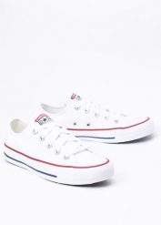 Trampki Converse Chuck Taylor All Star Ox Białe (M7652C). Białe trampki i tenisówki damskie Converse, bez wzorów, z gumy, retro, bez zapięcia. Za 249.99 zł.