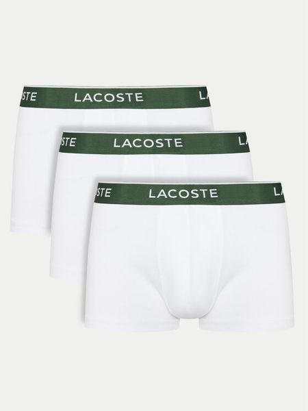 Lacoste Komplet bokserek 5H1300 Biały. Białe bokserki męskie Lacoste, m, bez wzorów, z bawełny. Za 139.99 zł.