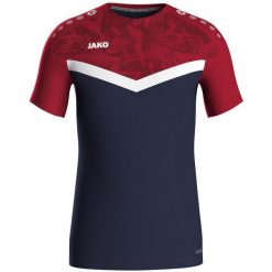 Jersey Jako Iconic. Czerwone koszulki sportowe męskie Jako, bez wzorów, z jersey, bez kołnierzyka, bez ramiączek, do biegania. Za 246.50 zł.