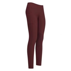 Dziewczęce legginsy jeździeckie o średniej przyczepności Imperial Riding Sofia. Czerwone legginsy dla dziewczynek IMPERIAL RIDING, bez wzorów, z jersey. Za 294.05 zł.
