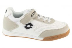 Buty sportowe Sneakersy chłopięce, Lotto Atiba K. Czarne trampki i tenisówki chłopięce Lotto, bez wzorów, z materiału, sportowe, przed kostkę, bez zapięcia. Za 89.99 zł.