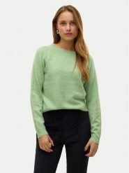 Vero Moda Sweter Doffy 10201022 Zielony Regular Fit. Zielone swetry damskie Vero Moda, xs, bez wzorów, z syntetyku, bez kołnierzyka, bez ramiączek, bez kaptura. Za 119.99 zł.