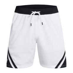Spodenki koszykarskie męskie Under Armour Curry Mesh Short 4. Białe krótkie spodenki sportowe męskie Under Armour, m, bez wzorów, z meshu, do koszykówki. Za 239.99 zł.