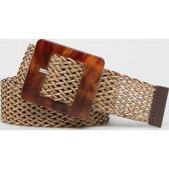 Answear - Pasek. Żółte paski damskie ANSWEAR, bez wzorów, z materiału. Za 39.90 zł.