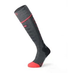 Podgrzewane skarpety Lenz 5.1. Czerwone skarpety damskie LENZ, z aplikacjami, z dzianiny. Za 379.99 zł.