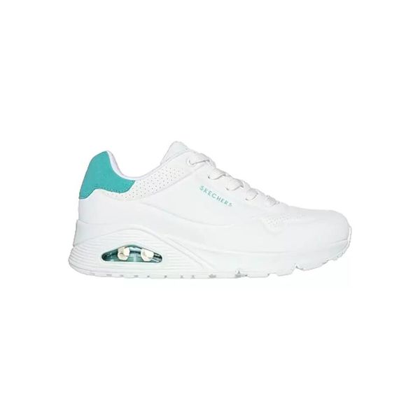 Buty do chodzenia damskie Skechers 177092WMNT. Białe obuwie sportowe damskie Skechers, bez wzorów, z gumy, trekkingowe, Skechers Sport. Za 299.99 zł.