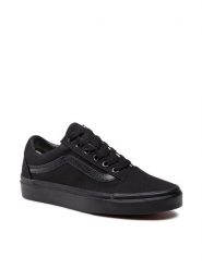 Vans Tenisówki Old Skool VN000D3HBKA Czarny. Czarne trampki i tenisówki damskie Vans, bez wzorów, z materiału, bez zapięcia. Za 209.99 zł.