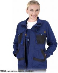 Reis - Bluza ochronna FIO, damska granatowo-czarno-niebieski 2XL. Brązowe bluzy damskie Reis, xl, bez wzorów, bez kaptura. Za 70.80 zł.