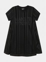 DKNY Sukienka codzienna D32899 S Czarny Regular Fit. Czarne sukienki dla dziewczynek DKNY, bez wzorów, z syntetyku, bez ramiączek. Za 599.99 zł.