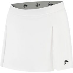 Spódniczka tenisowa damska Dunlop Club Skirt. Białe spódnice damskie Dunlop, bez wzorów, sportowe, sportowe. Za 139.99 zł.