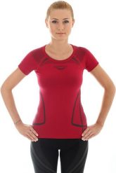 Brubeck Koszulka damska z krótkim rękawem "SWIFT" czerwona r. S (SS10820). Czerwone t-shirty damskie Brubeck, s, bez wzorów, bez kołnierzyka. Za 90.09 zł.