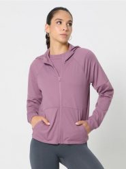 Bluza sportowa z kapturem - różowy. Czerwone bluzy sportowe damskie Sinsay, l, bez wzorów, z kapturem, do biegania. Za 49.99 zł.