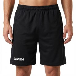 Spodenki Europa Treningowe Piłka Nożna Czarne. Czarne szorty sportowe damskie Legea, na lato, bez wzorów, casualowe, do biegania. Za 72.00 zł.