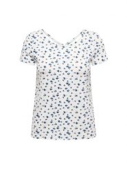 ONLY Bluzka Bera 15368588 Biały Regular Fit. Białe koszule damskie Only, l, bez wzorów, z wiskozy, bez kołnierzyka, bez ramiączek. Za 89.99 zł.