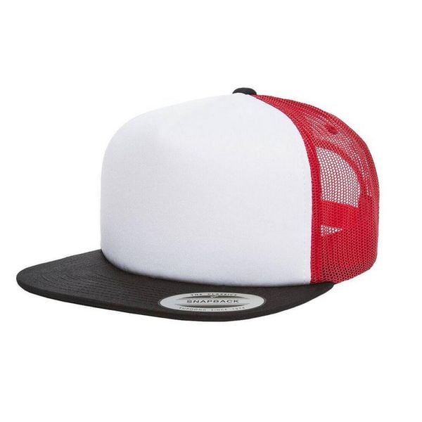 Czapka Piankowa Trucker. Białe czapki i kapelusze damskie FLEXFIT, bez wzorów. Za 51.99 zł.