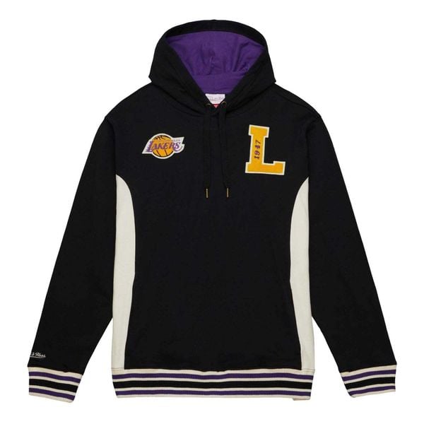Bluza z kapturem Los Angeles Lakers Team Legacy French Terry. Czarne bluzy męskie Mitchell & Ness, m, bez wzorów, z bawełny, z kapturem. Za 468.00 zł.