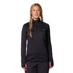Bluza damska Columbia Crystal Leaf Omni-Heat. Czarne bluzy sportowe damskie Columbia, m, bez wzorów, bez kaptura, trekkingowe, omni-heat (columbia). Za 319.99 zł.