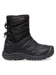 Keen Śniegowce Puffrider Wp 1027959-1 Czarny. Czarne buty zimowe chłopięce Keen, bez wzorów, ze skóry, bez zapięcia. Za 379.99 zł.