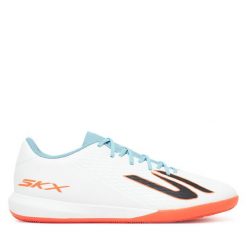 Buty do piłki nożnej Skechers. Białe buty sportowe męskie Skechers, bez zapięcia, do piłki nożnej. Za 219.99 zł.