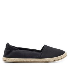 Espadryle Jenny Fairy. Czarne espadryle damskie Jenny Fairy, bez wzorów, bez obcasa, bez zapięcia. Za 59.99 zł.