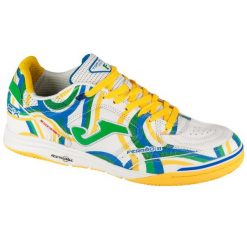 Buty halowe do piłki nożnej męskie, Top Flex Rebound 24 TORW IN. Białe buty sportowe męskie Joma, bez zapięcia, do piłki nożnej. Za 349.99 zł.