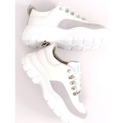 Szare obuwie sportowe damskie ButyModne, adidas stan smith Szare obuwie sportowe damskie ButyModne, adidas stan smith