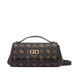 Torebka Guess. Brązowe torebki do ręki damskie Guess, z aplikacjami, klasyczne, bez dodatków. Za 584.99 zł.