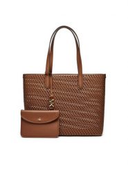 MICHAEL Michael Kors Torebka Eliza 30T4GZAT4L Brązowy. Brązowe torebki do ręki damskie MICHAEL Michael Kors, bez wzorów, ze skóry, bez dodatków. Za 1,089.00 zł.