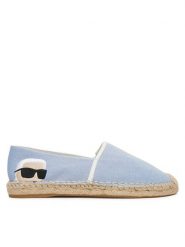 KARL LAGERFELD Espadryle Kamini KL80111G Błękitny. Niebieskie espadryle damskie KARL LAGERFELD, bez wzorów, z materiału, bez obcasa, bez zapięcia. Za 659.99 zł.
