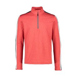 Bluza męska CMP 39L2577. Czerwone bluzy męskie CMP, na zimę, l, bez wzorów, bez kaptura. Za 149.99 zł.