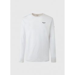Koszulka z długim rękawem Pepe Jeans Original Basic 2. Białe bluzki z długim rękawem męskie Pepe Jeans, m, bez wzorów, z jeansu, bez kołnierzyka. Za 130.00 zł.