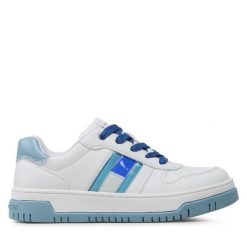 Sneakersy Tommy Hilfiger. Białe trampki i tenisówki chłopięce Tommy Hilfiger, bez wzorów, bez zapięcia. Za 399.99 zł.