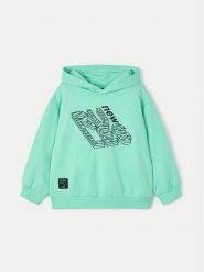 Mayoral Bluza 3416 Zielony Regular Fit. Zielone bluzy dla chłopców Mayoral, bez wzorów, z bawełny, bez ramiączek, bez kaptura. Za 79.99 zł.