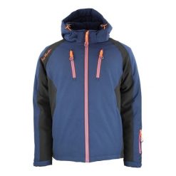 Kurtka narciarska Peak Mountain Softshell. Czarne kurtki snowboardowe męskie Peak Mountain, m, z aplikacjami, z poliesteru, długie, bez kaptura, narciarskie. Za 745.25 zł.